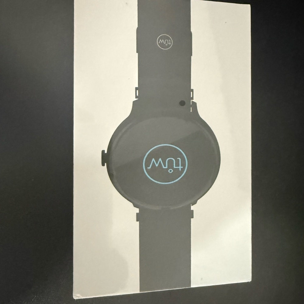 Black Smartwatch with Blue Accents